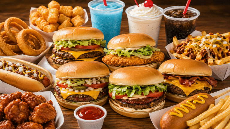 Sonic Burger Menu