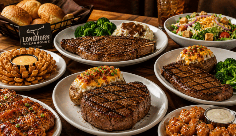 LongHorn Steakhouse Menu